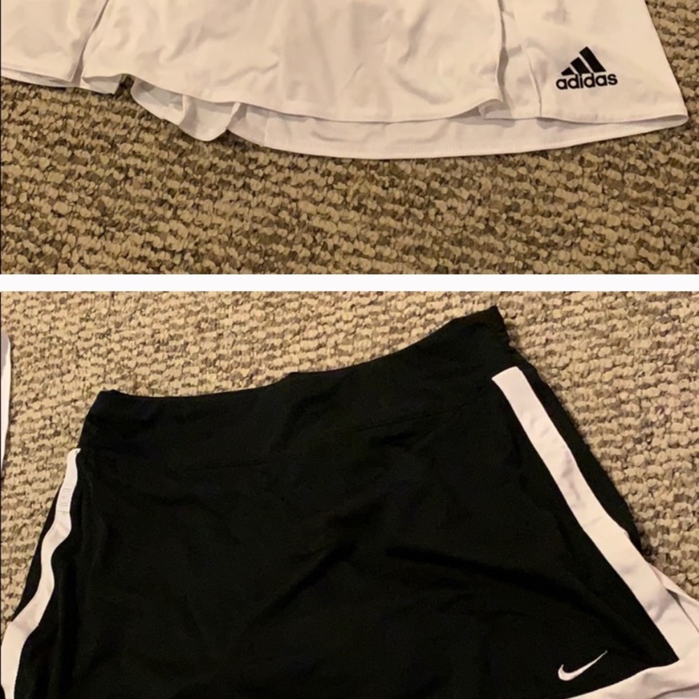 Black and white skirts